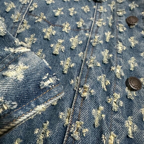 Supreme Hole Punch Denim Trucker Jacket - Picture 5 of 10